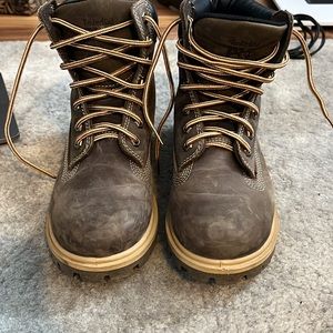 Brown Timberland boots size 8